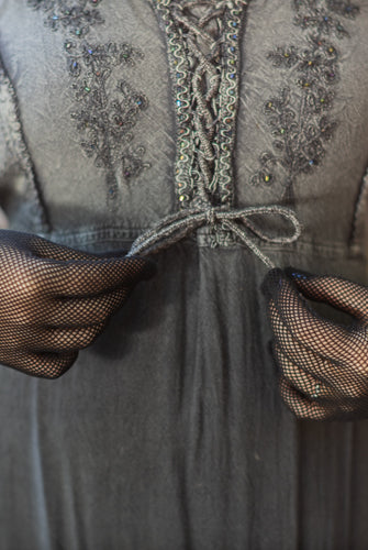 Opera Length Fishnet Gloves