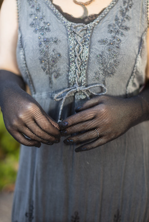 Opera Length Fishnet Gloves