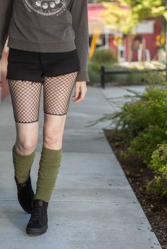 Industrial Net Biker Shorts - Black