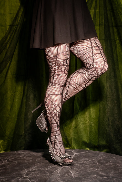 Spiderweb Net Tights