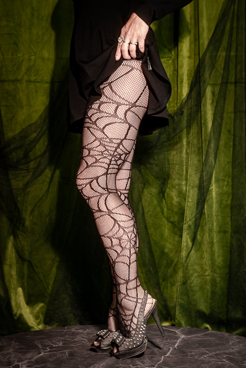 Spiderweb Net Tights
