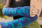 Tie Dye Chevron Sleeves - Blues/greens/Purples