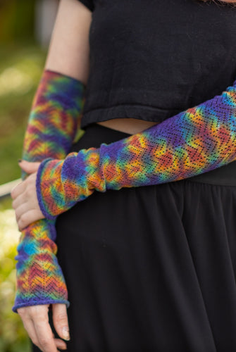 Tie Dye Chevron Sleeves - Classic tie Dye Crinkle