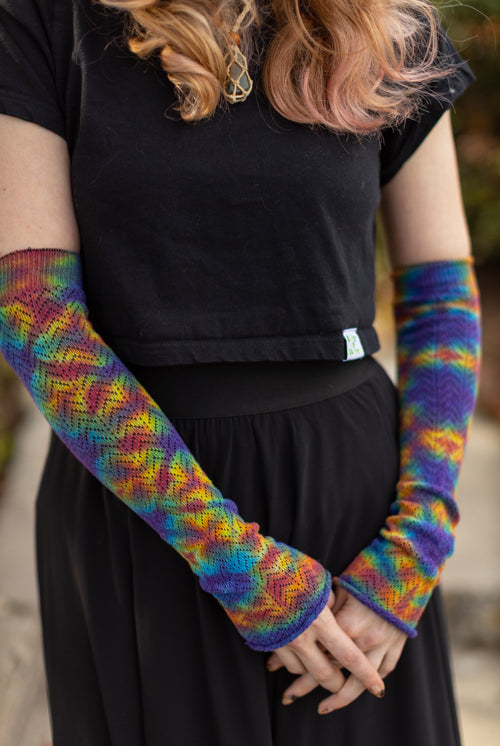 Tie Dye Chevron Sleeves - Classic tie Dye Crinkle