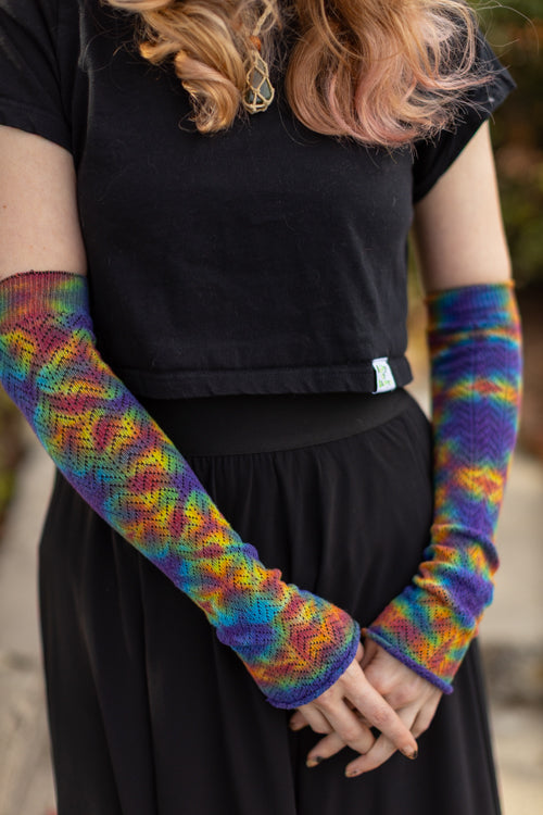 Tie Dye Chevron Sleeves - Classic tie Dye Crinkle