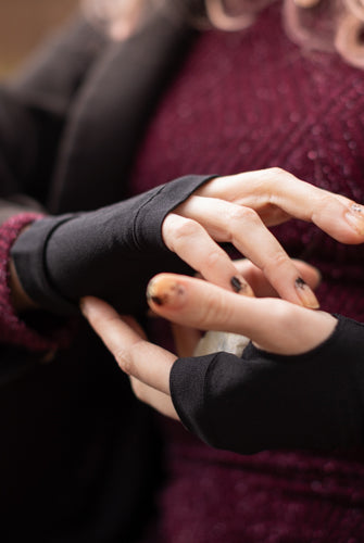 Simple Plain Short Nylon Hand Warmers