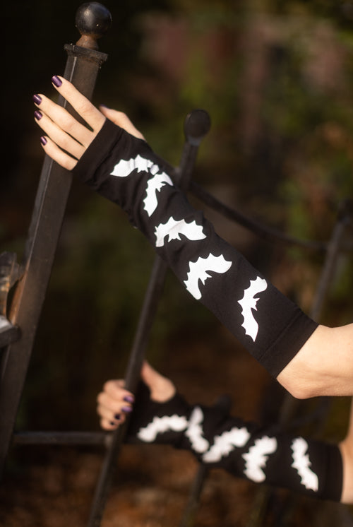 Bat Printed Arm Warmers