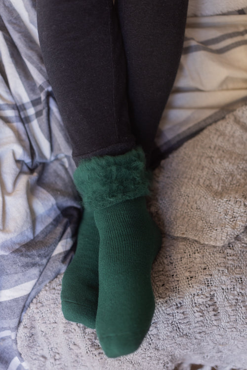 New Zealand Bed Socks - Hunter