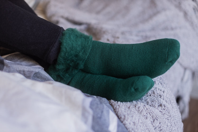 New Zealand Bed Socks - Hunter