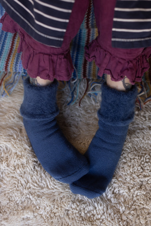 New Zealand Bed Socks - Navy