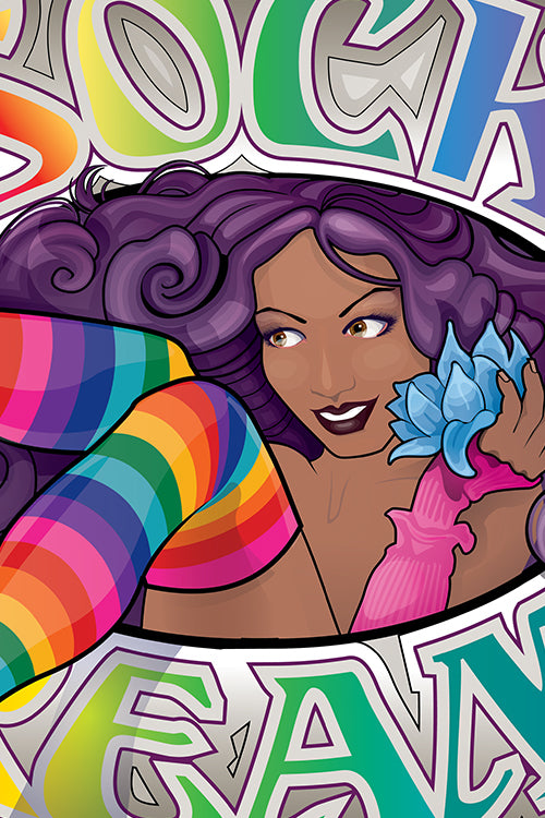 Pink Rainbow Stickers