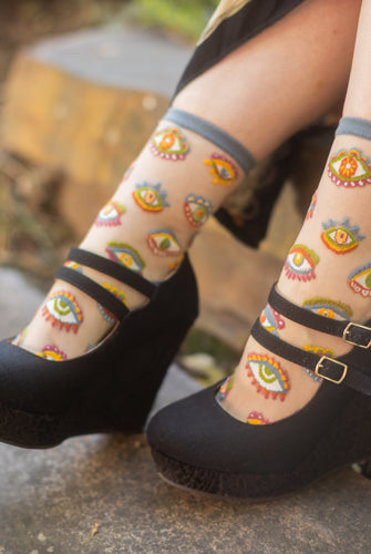 Evil Eye Sheer Crew