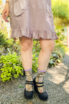 Floral Rabbit Sheer Crew