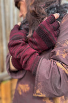 Longer Spaced Dyed Fingerless Gloves