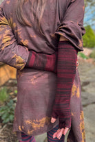 Longer Spaced Dyed Fingerless Gloves