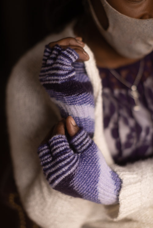 Space Dyed Fingerless Gloves