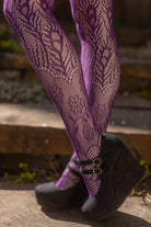 Peacock Feathers Net Tights