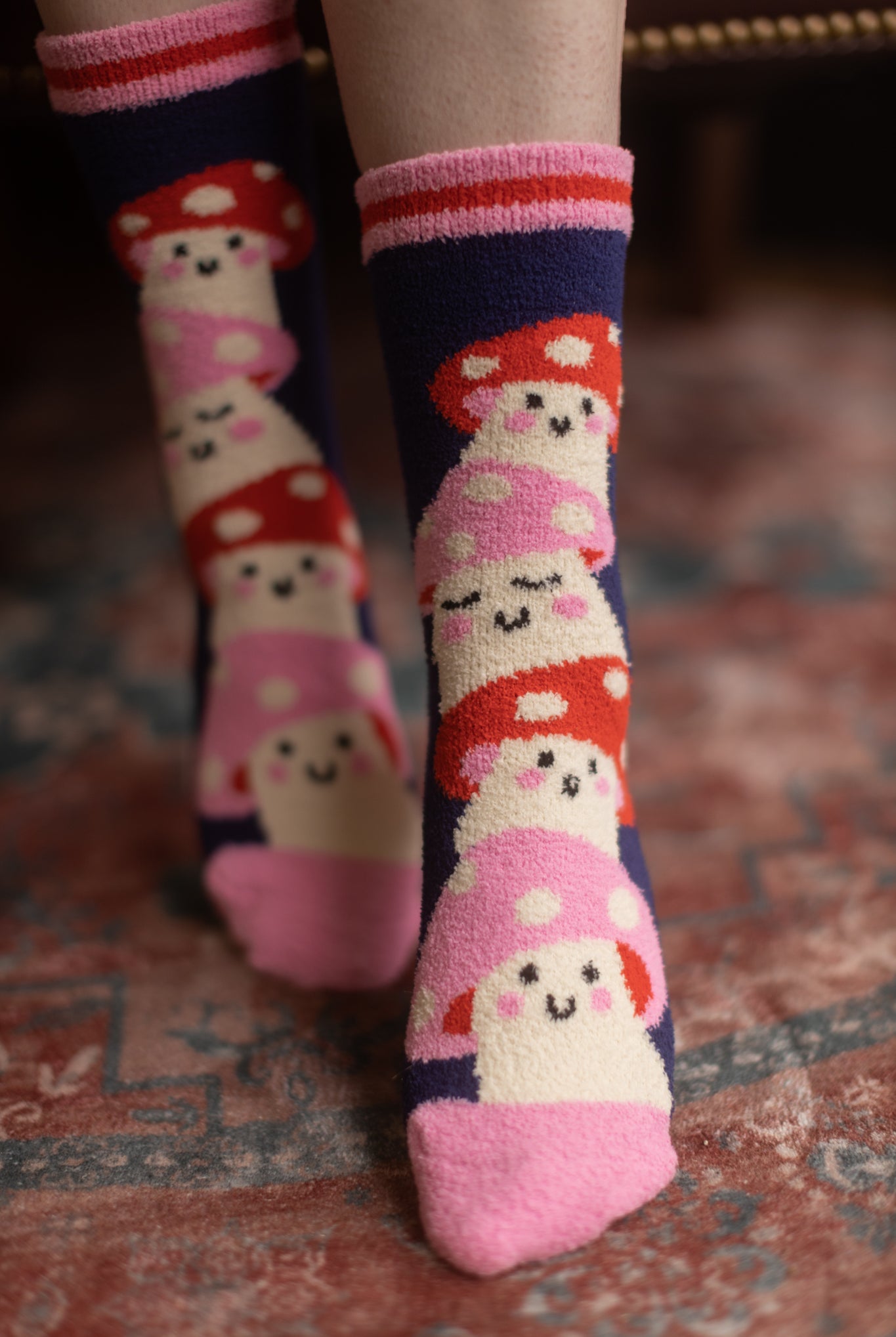 Magic Mushrooms Slipper Socks
