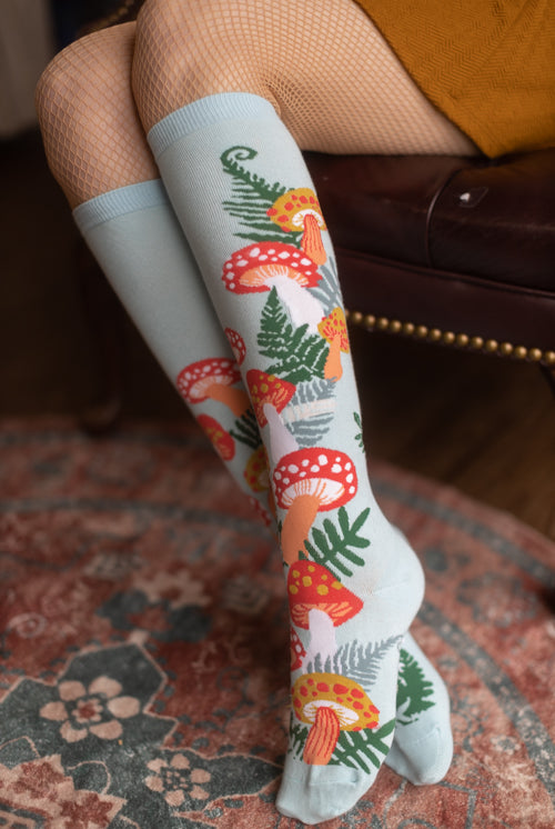 Wonderland Mushroom Knee High