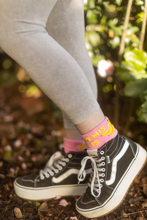 This is Bananas Turn Cuff Crew