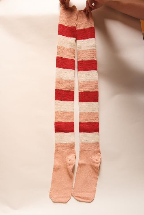 Strawberry Shortcake Stripes Thigh High Socks