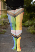 Progress Flag Printed Tights