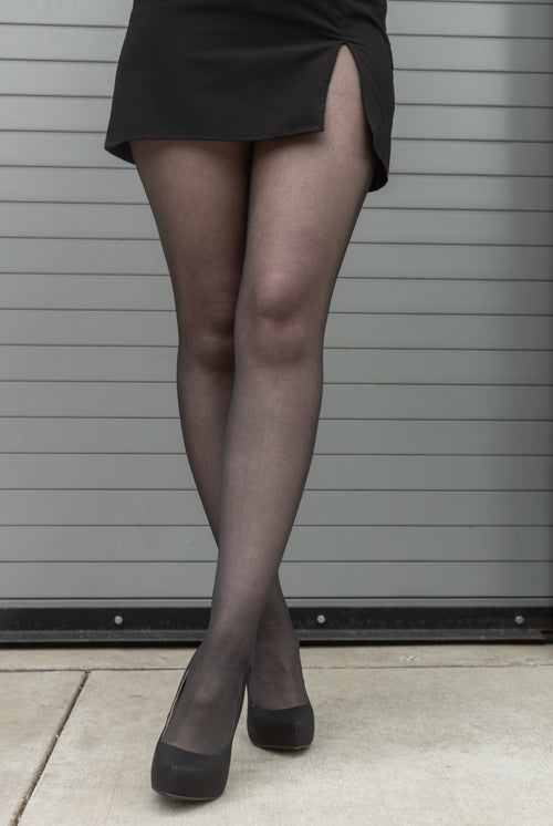 Brigitte Sheer Tights - Dark Grey Antracite