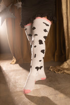 Thunda Thighs Cow Print Thigh Highs
