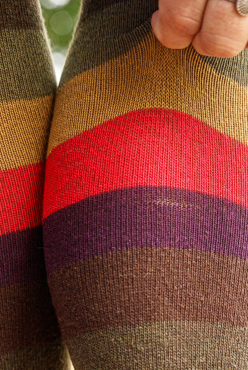 Imperfect! Autumn Stripes Extraordinary Thigh High