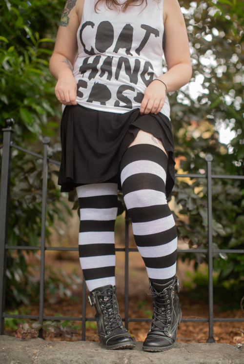 Extraordinary Programming Socks - Black and White