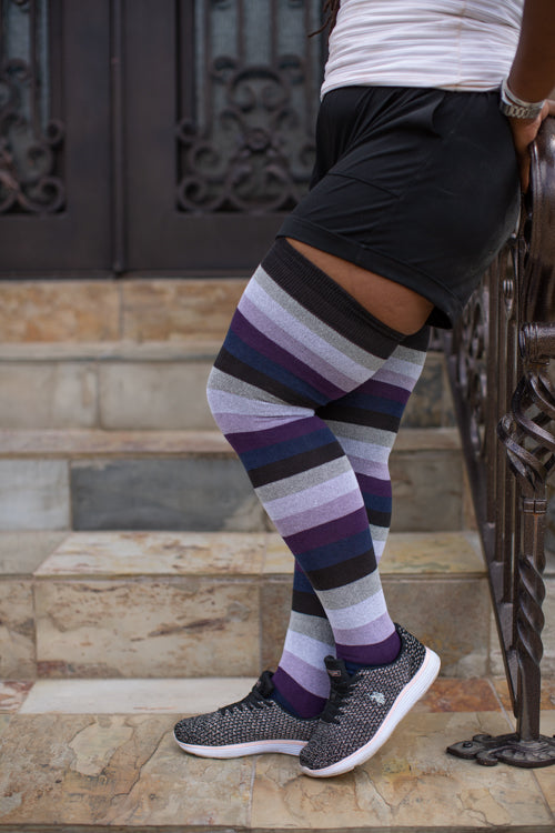 Longer Elemental Stripe Extraordinary Socks - Spirit