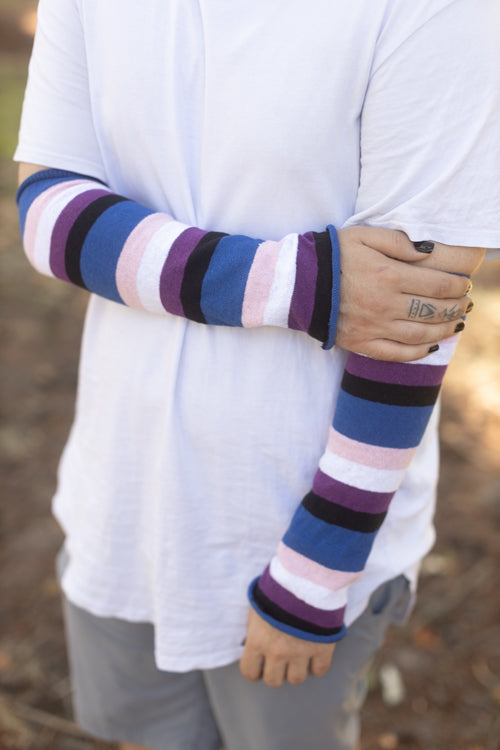 Pride Stripes Arm Warmers - Genderfluid