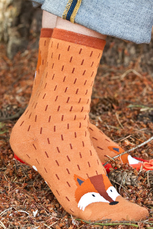 Fox Slipper Socks