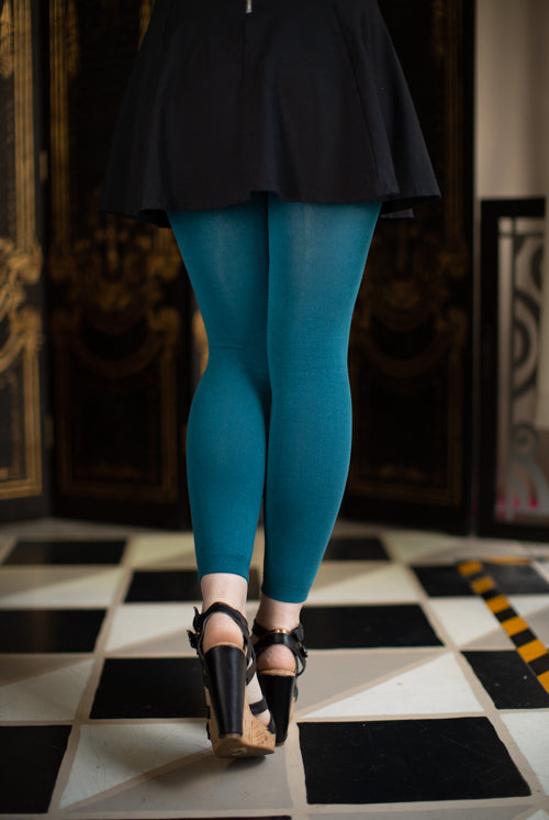 Signature Cotton Leggings - Peacock