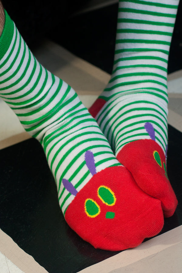 The Very Hungry Caterpillar Crew - White & Green with Red - Large