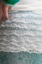 Micromesh Lace Ruffle Tanga Short - White