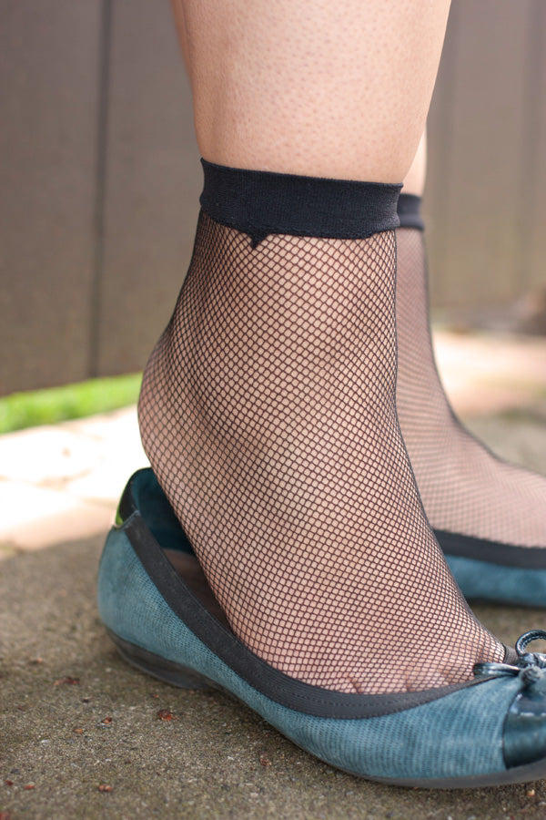 Fishnet Anklet - Black