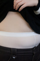 Plus Size Semi-Opaque Tights - White