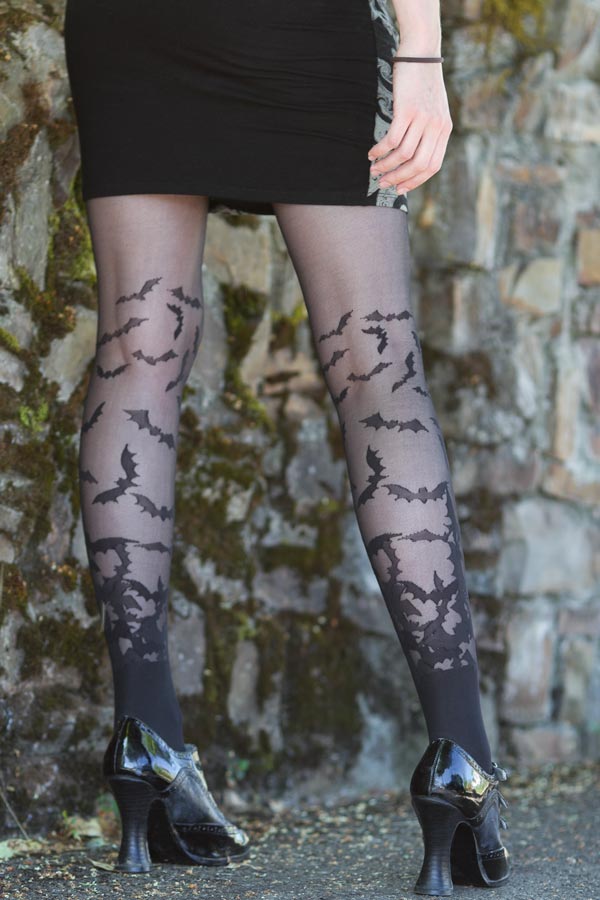 Bat Wing Sheer Tights