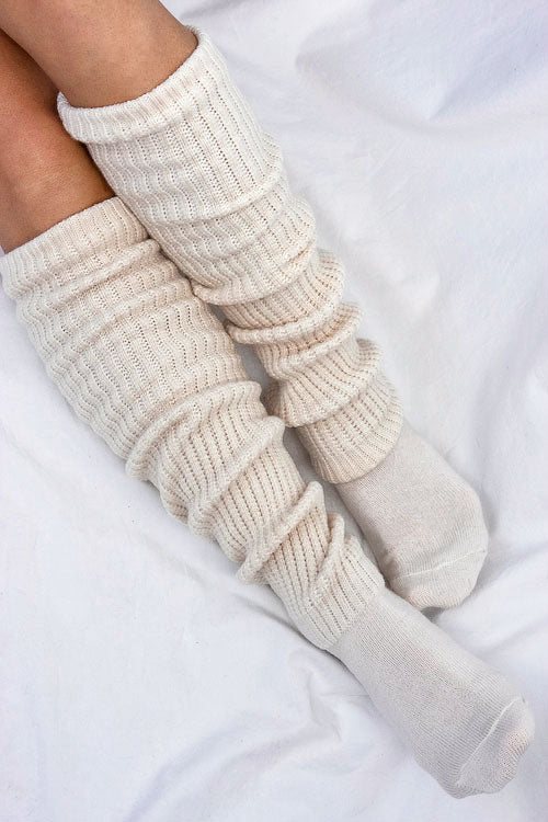 Harajuku Scrunchy Socks - Ivory