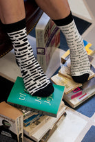 Banned Books Crew - Black & White - Large