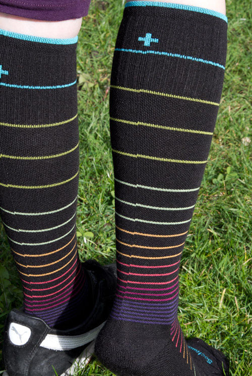 Circulator Compression Knee High - Black Stripe