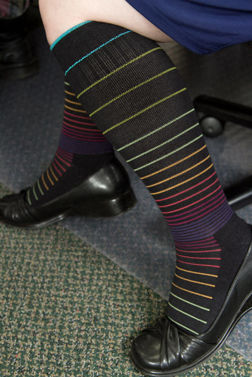 Circulator Compression Knee High - Black Stripe