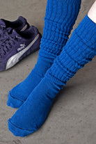 Cotton Slouch Socks - Royal