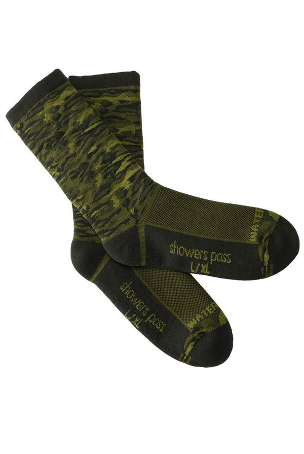 Crosspoint Camo Waterproof Socks - Forest - Large/Extra Large