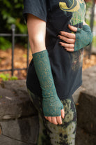 Snake Print Reversible Arm Warmers - Jasper