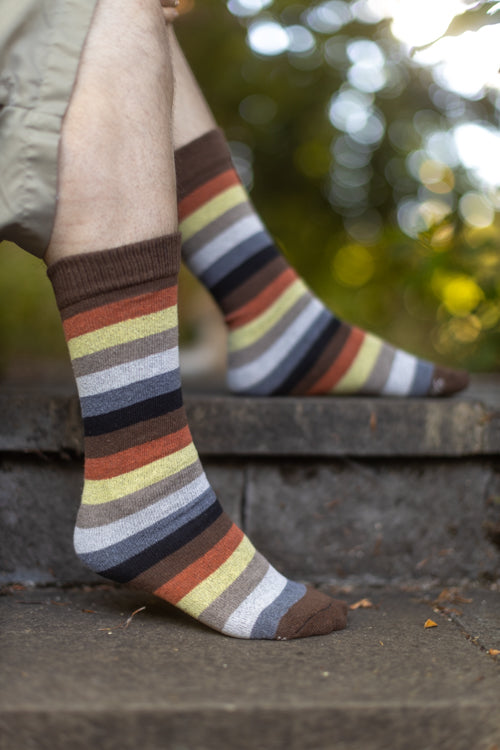 Bear Pride Stripes Crew Tube Socks - $1 donation to PDX ASC