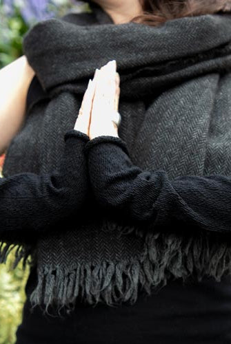 Chevron Sleeves - Black/Black