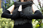Chevron Sleeves - Black/Black