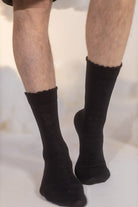 XL Foot - Knockout Bouquet Bamboo Crew - Black